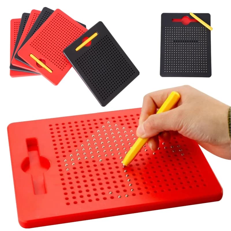 Tavoletta magnetica per schizzi con sfera per tavolo da disegno con penna magnetica per bambini che imparano giocattoli educativi per bambini regalo Magpad creativo