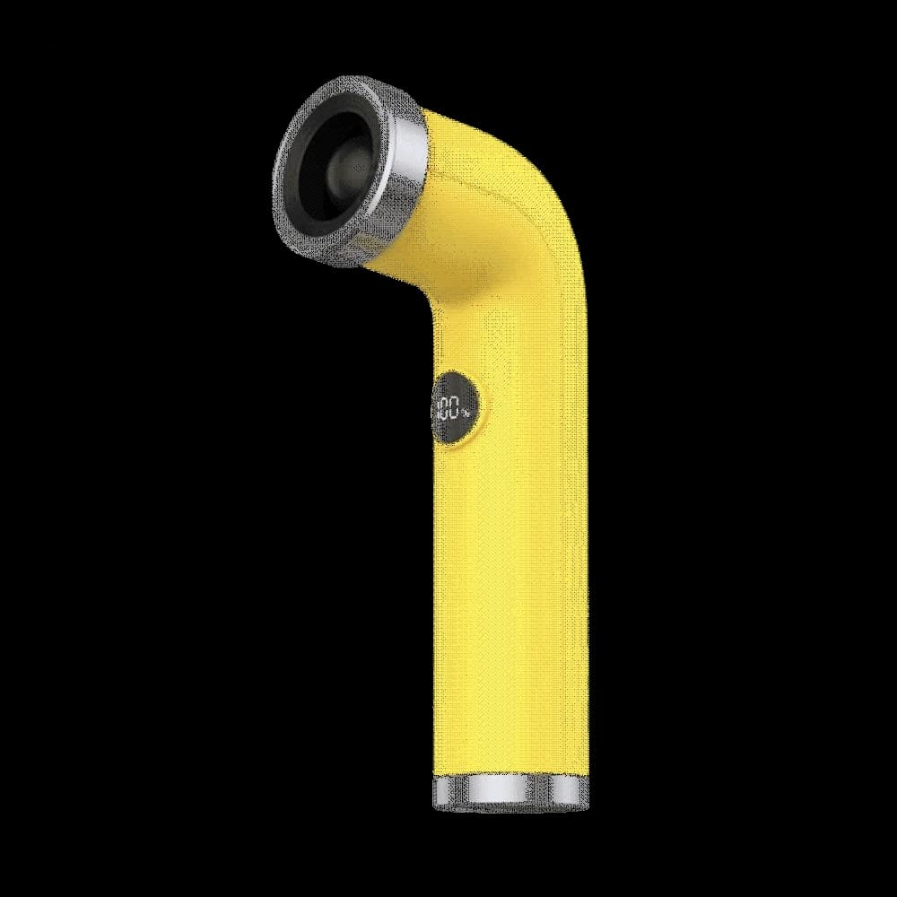Asciugacapelli Senza Pale dal Design Curvo con Schermo Digitale, Interfaccia Type-C, Ventilatore Portatile Senza Pale, Batteria da 3000mAH, Dimensioni Compatte
