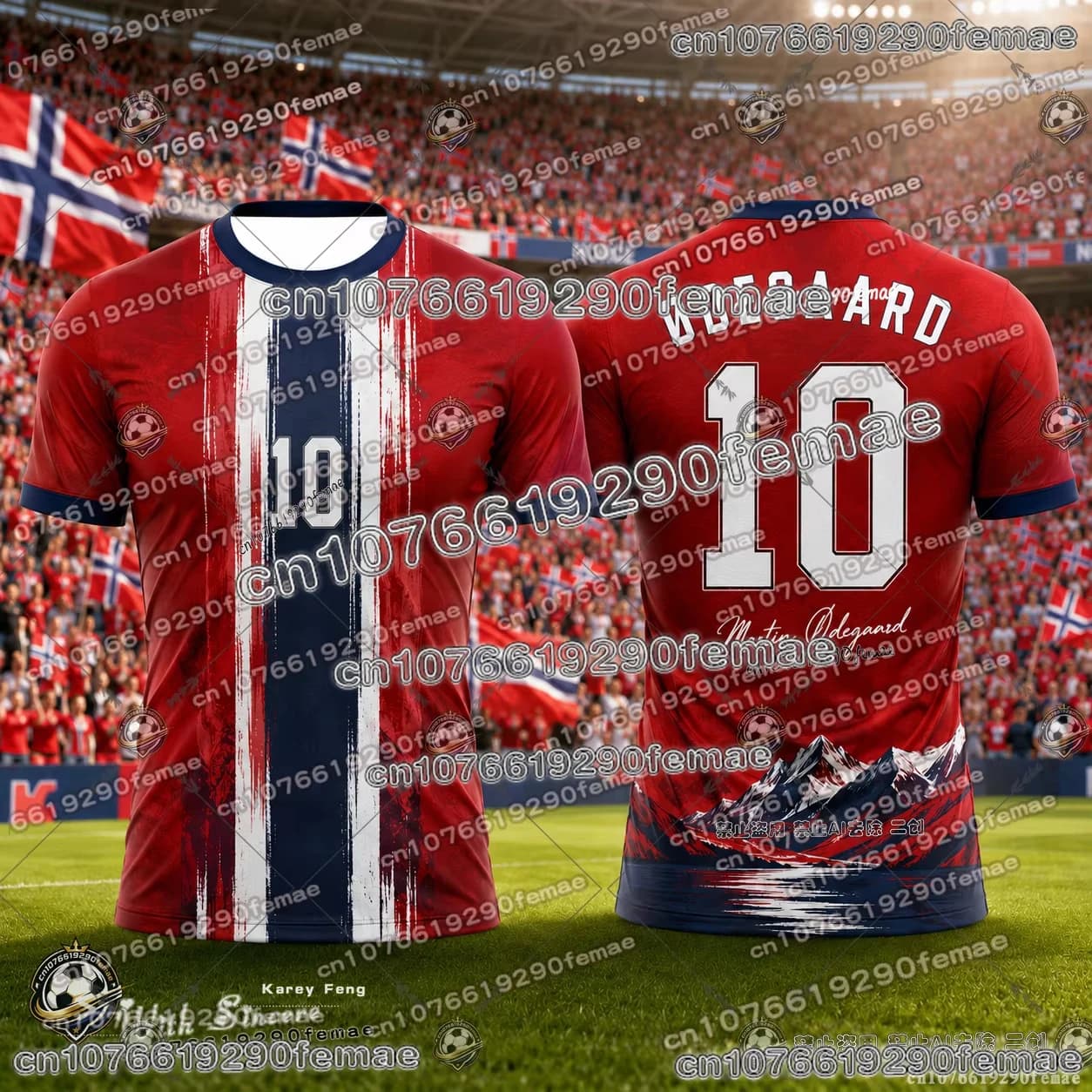 2026 Summer Norway Premium Football Jersey Fan Souvenir Shirt Breathable Quick Dry Comfortable Outdoor Trai Y2k