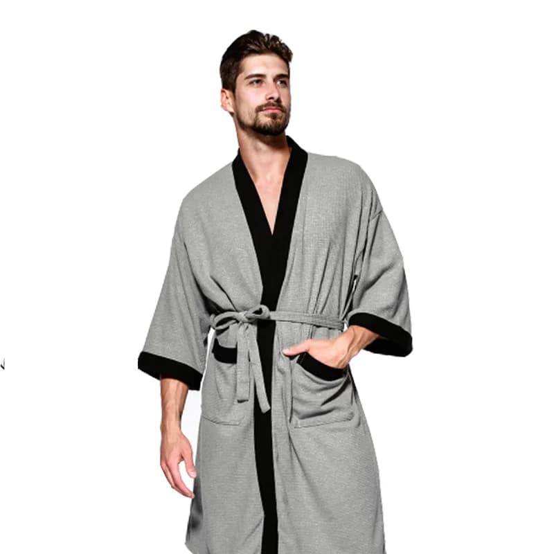 Plus Size estate primavera uomo accappatoio 8XL busto 140cm 7XL 6XL pigiama da notte di grandi dimensioni