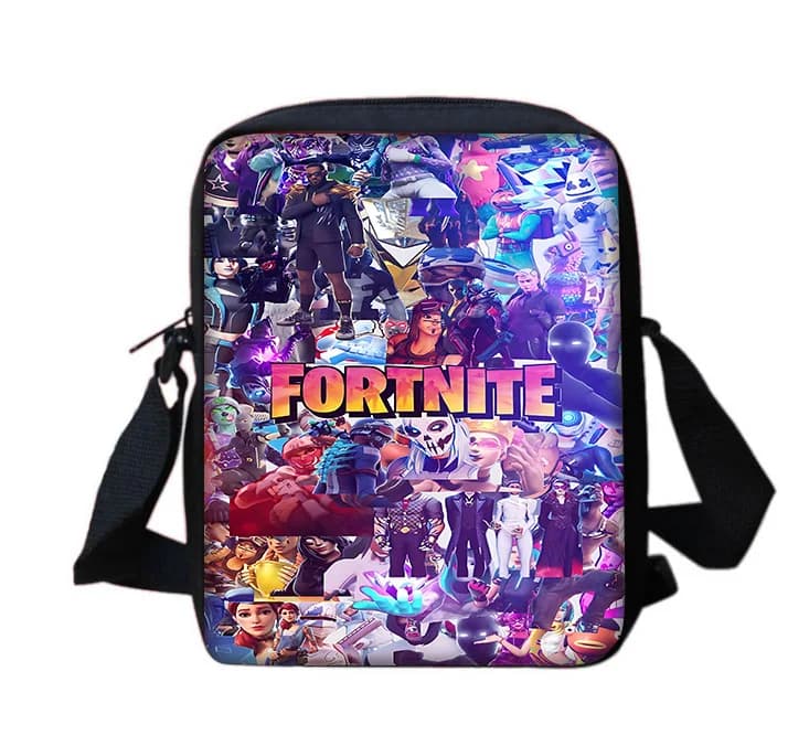 Boy Girls Printed Shoulder Messenger Bag Child Hot Game Design-F-FortniteS Casual Handbag Men Women Phone Bag Shopping Bag