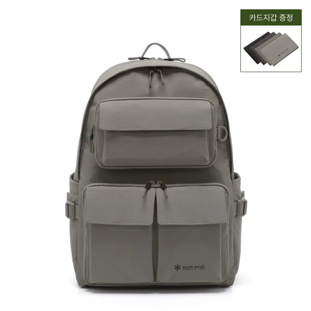 snowpeak 26SS Multi-Pocket Waterproof Outdoor Travel Backpack Casual Laptop Daypack