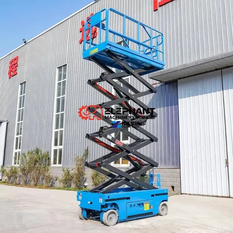 Safe and Durable 10m Electric Scissor Lift Platform Aerial Work Elevated Work Table Scissor Lift for Sale