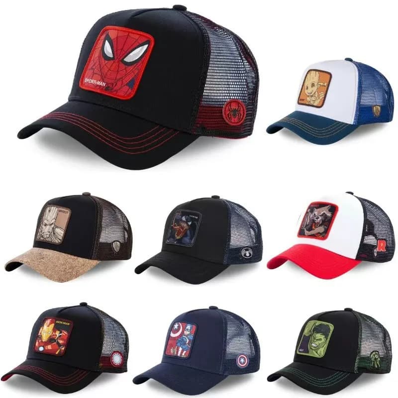 Cappellino da Baseball Spider-Man, Cappello Snapback da Supereroe, Stile Hip Hop Traspirante in Rete, Offerta Speciale