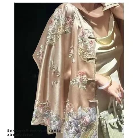 Giacca in broccato della dinastia Song vintage da donna, nuovo stile cinese, stampa floreale, bottoni a rana, top, costume tradizionale autunno inverno