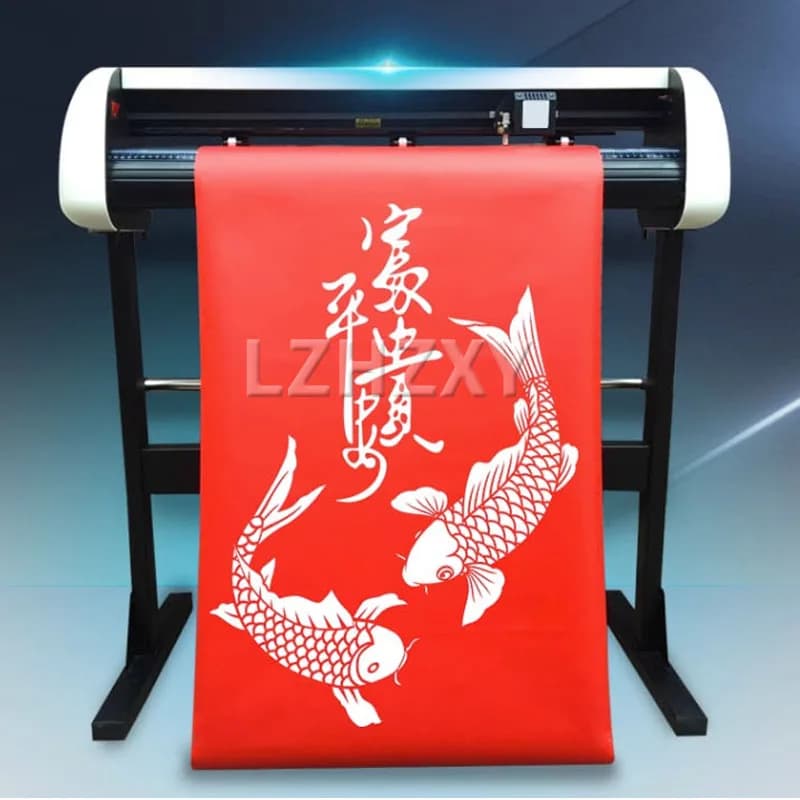 600MM Vinyl Plotter Cutter Machine Stepper Auto Contour Cutting Computer Engraving Drawing FY720 Series