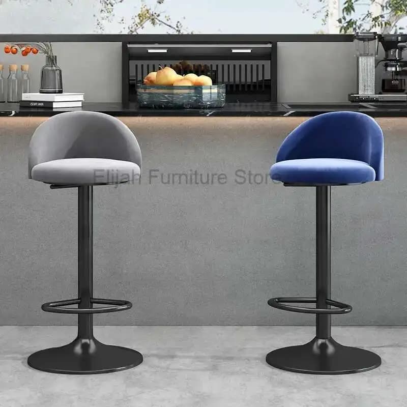Sgabello da cucina Sedia da gioco Poltrona Tabouret Sedie di design Sgabelli da bancone di lusso Bar di casa Soggiorno regolabile ad alta trucco