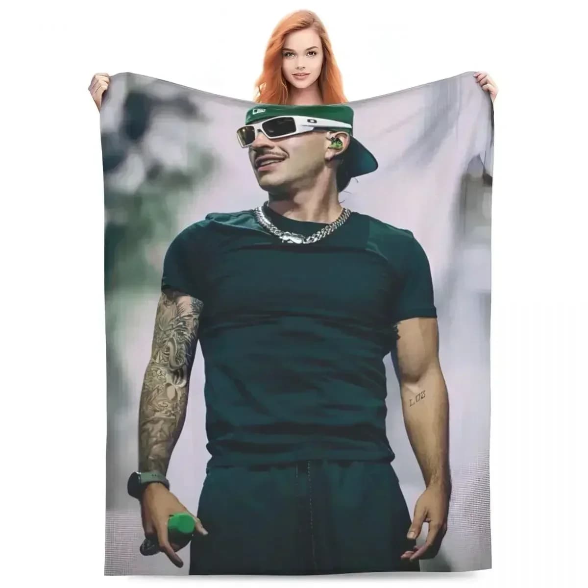 Feid Ferxxo Coperte Flanella Estate Aria condizionata Cantante Componenti Coperta portatile super calda per copriletto per auto domestica