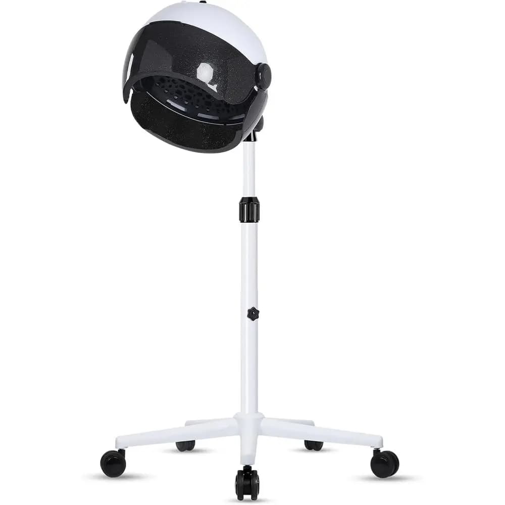 Asciugacapelli con cappuccio, Asciugacapelli professionale con cappuccio su ruote, Controlli touch e tre temperature selezionabili, Asciugacapelli professionale Bet D