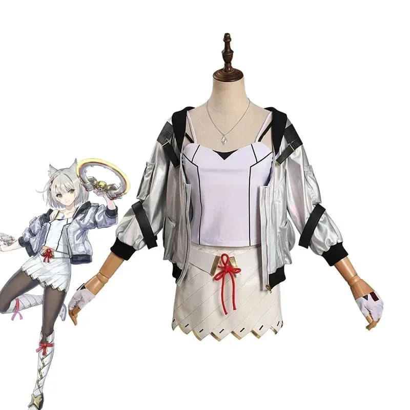 Gioco Xenoblade 3 Costume Cosplay Mio Abiti Donna Carnevale di Halloween Giochi di ruolo Vestiti Giacca Collana Collant Gonna Suita;3,