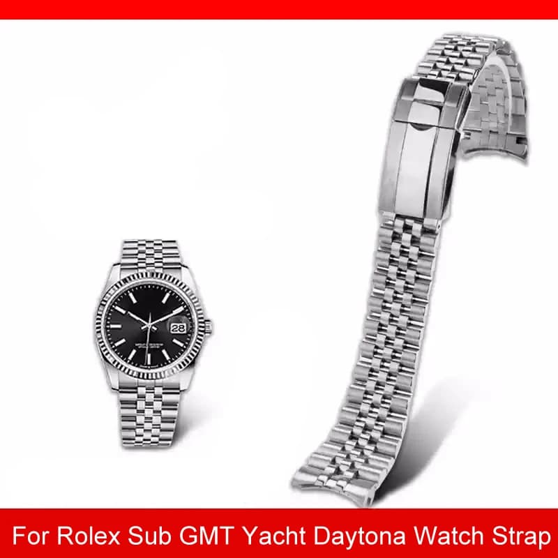 Bracciale per orologio Jubilee 316L per Rolex Sub GMT Yacht Daytona 20mm cinturino per orologio braccialetto di lusso parti mod accessori di ricambio