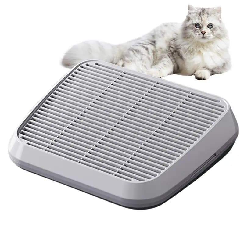 Rampa per lettiera Rampa per gatti per lettiera Vassoio tracciatore anti-tracciamento con funzione filtro Forniture per animali domestici antiscivolo a doppio strato per