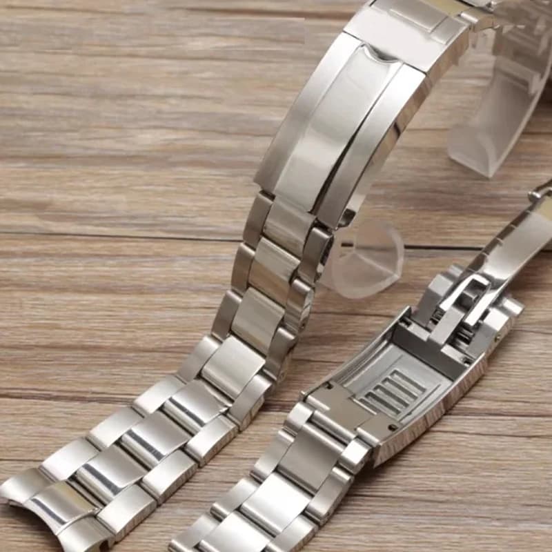 20mm 21mm 904L Cinturini per SUB DAYTONA NH35 NH36 Uomo Glide Lock Chiusura cinturino per orologio Bracciale per orologio in acciaio inossidabile massiccio
