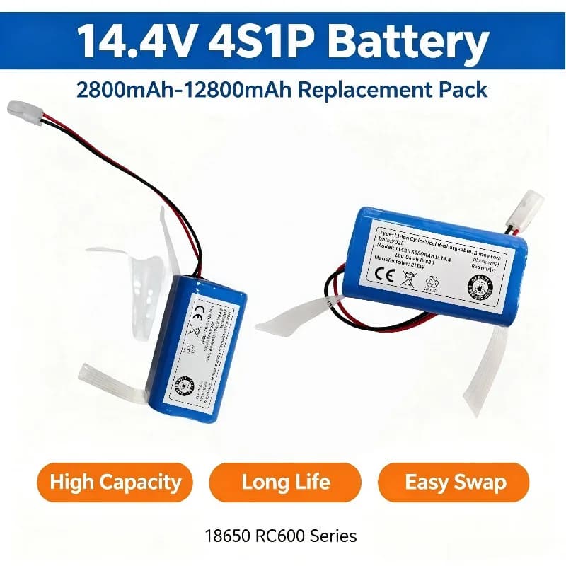 High Capacity 14.4V 2800mAh‑6800mAh Battery For Xiaomi G1 Mi Essential MJSTG1 Robotic Vacuum Cleaner