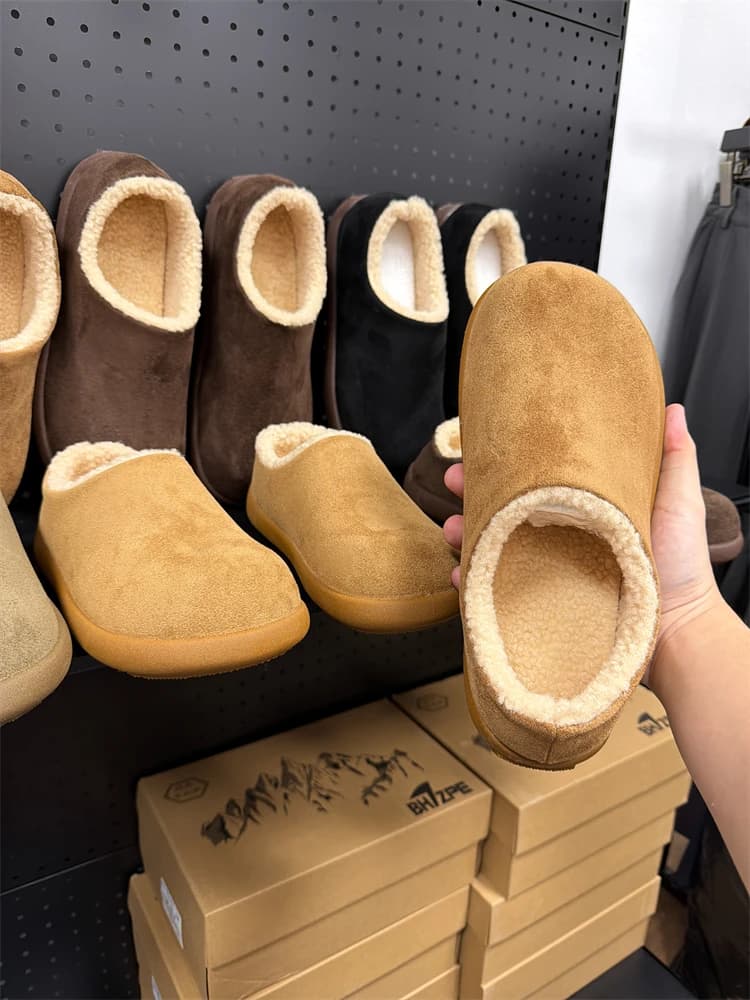 Stivali da Neve Unisex Imbottiti in Pile Antiscivolo, Caldi e Comodi, Stile Birkenshoes con Punta Rotonda, Colorati