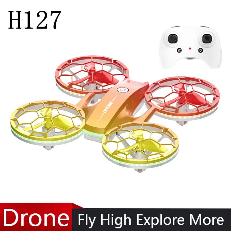 JRC NUOVO H127 Stunt Drone Quadcopter telecomandato One-touch Decollo e luce brillante Giocattolo per bambini principianti resistente alle falsi