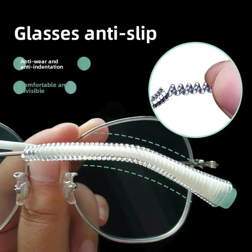 Anti Slip Glasses Silicone Ear Hooks for Sports Non Slip Eyewear Retainer Frame Grips to Prevent Falling Off