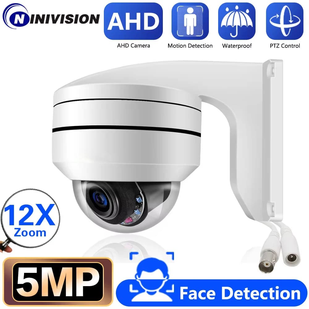 CCTV 12X PTZ Zoom Face analog camera 5MP security camera for video surveillance for BNC night vision for DVR 4K AHD system