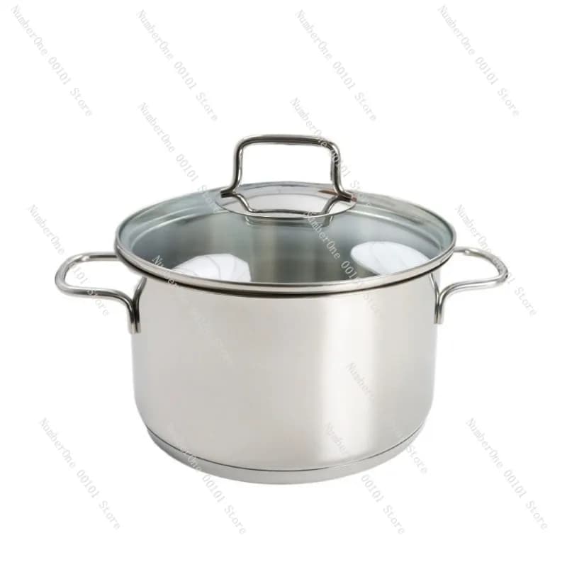 Set da tre pezzi di pentola per zuppa in acciaio inossidabile, pentola per il latte, padella con rivestimento antiaderente, utensili da cucina professionali per la casa