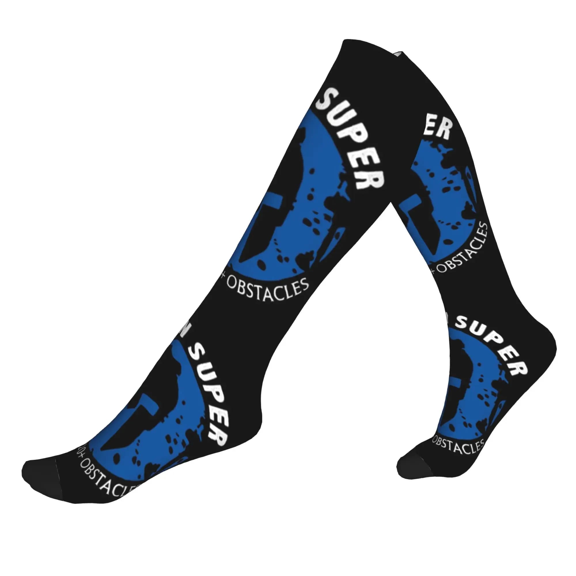 Large Spartan Race Logo Mens Sports Compression Socks Unisex Novelty Spring Summer Autumn Winter Dress Socks