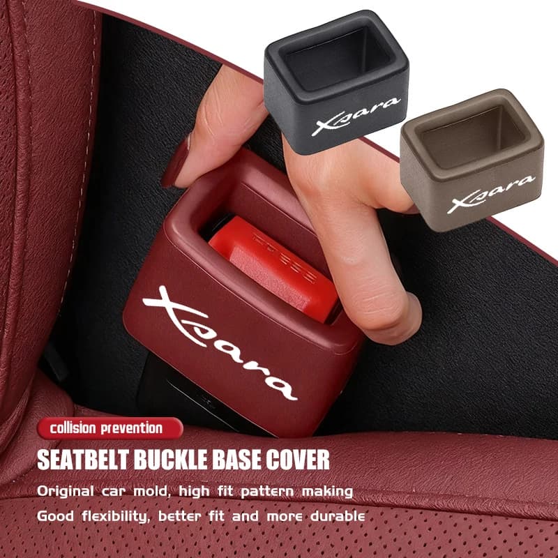 Car Seat Belt Anti Scratch Base Protector Cover Accessories For Citroen Xsara Picasso Grand C-Crosser Berlingo Aircross C1 C2 C3
