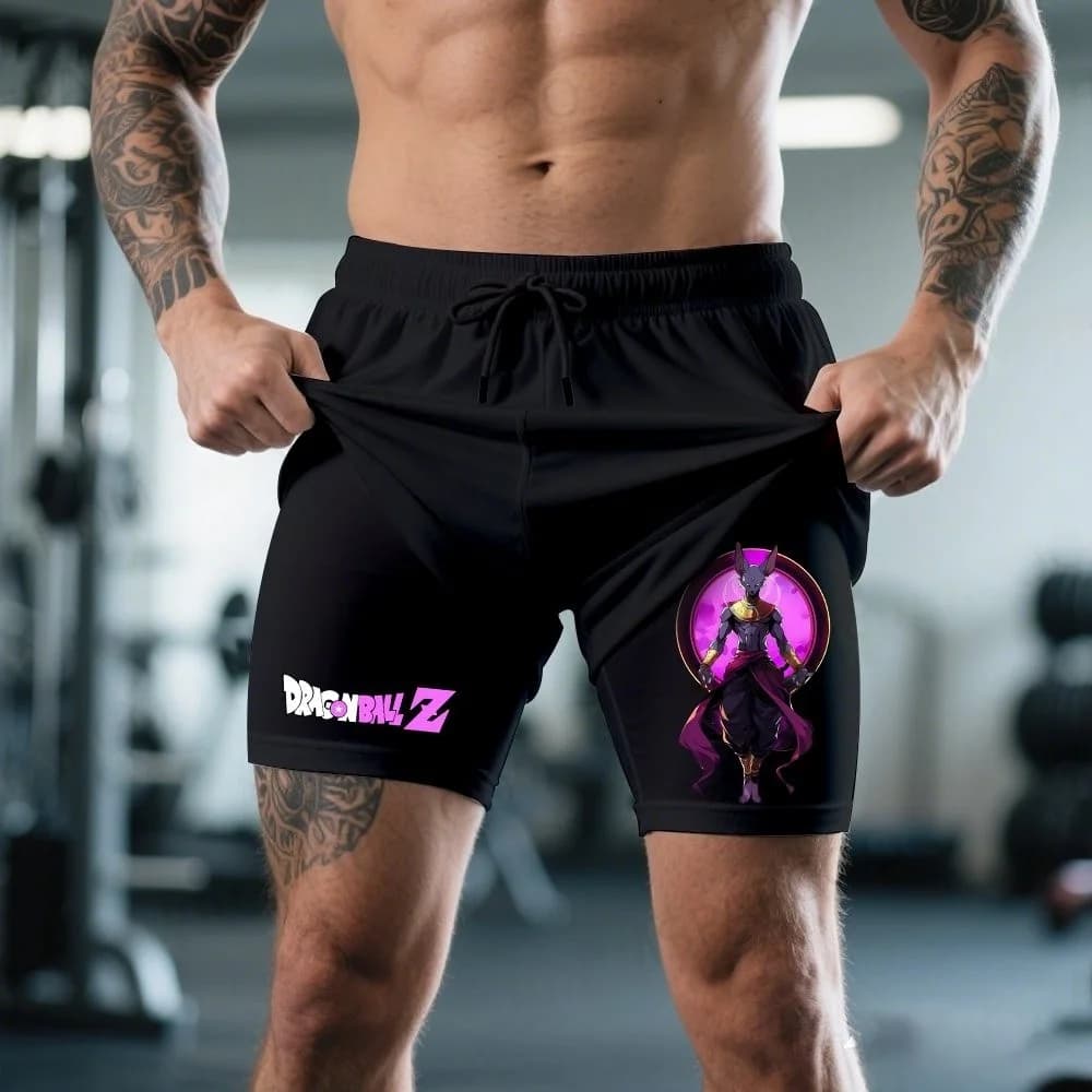 2025 Goku Athletic Shorts - Official Dragon Ball Z Double Layer Shorts, Y2K Style Comfortable & Airy for Training & Leisure