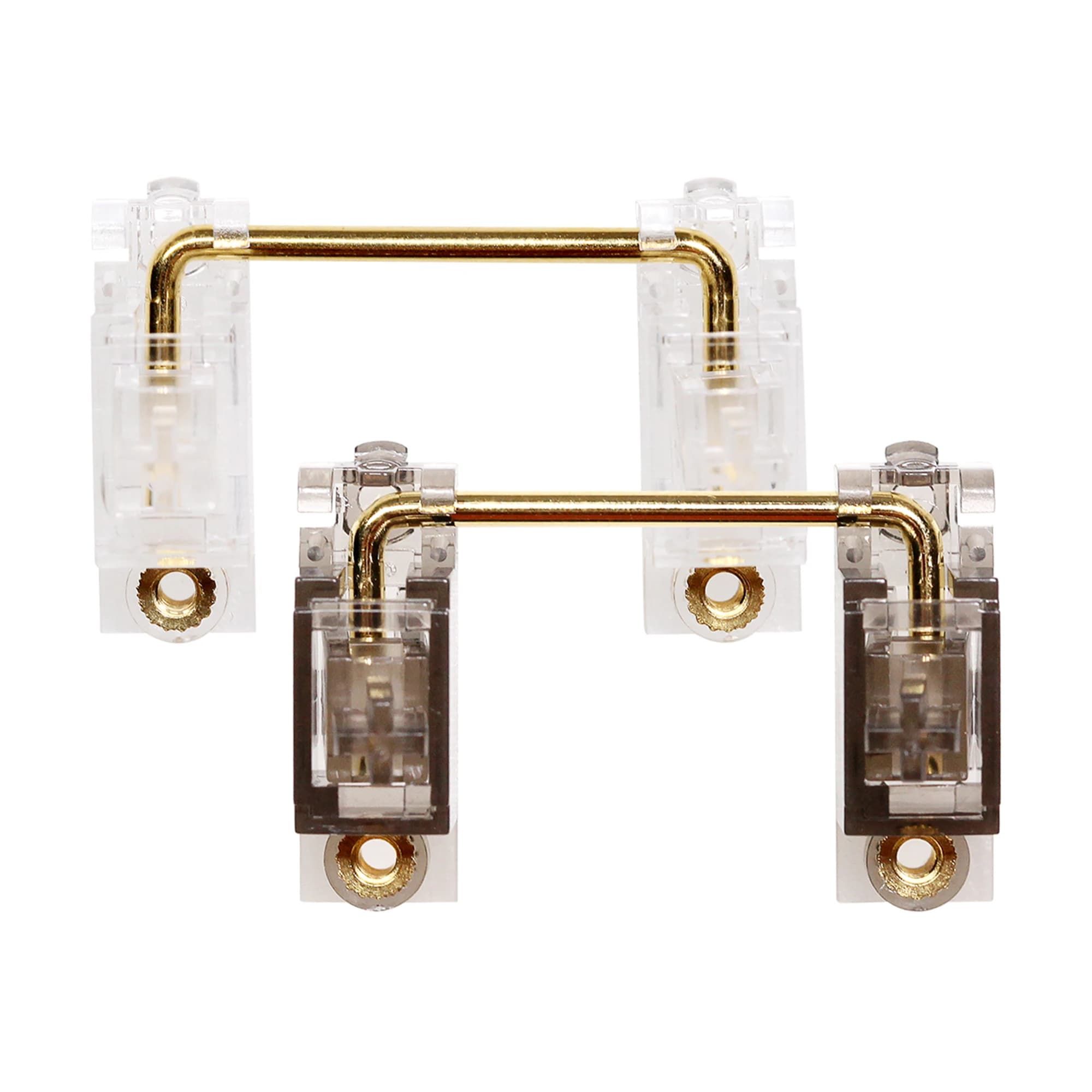 Everglide V3 Transparent Gold Plated Pcb screw in Stabilizer for Mechanical Keyboard Transparent Black Clear BM60 BM65