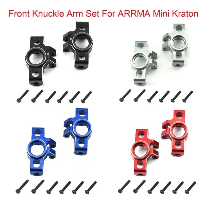 Mozzo anteriore/braccio snodato in alluminio 1/16 per parti di aggiornamento per auto RC ARRMA Mini Kraton 3S