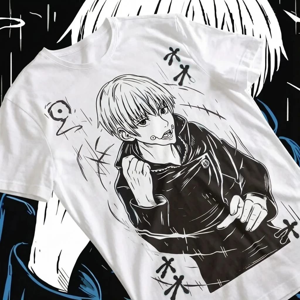 T-Shirt Inumaki Toge Jujutsu Kaisen, Maglietta Megumi Fushiguro Satoru Gojo, T-Shirt Morbida da Donna, Abbigliamento con Grafiche, T-Shirt Vintage Y2K