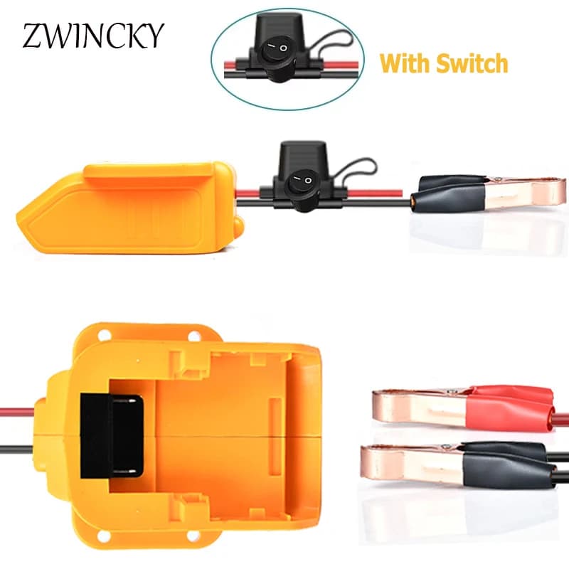 Avviatore di Emergenza per Auto Compatibile con Batterie al Litio Dewalt 18V 20V, Dispositivo di Avviamento e Convertitore per Auto Fai-da-Te