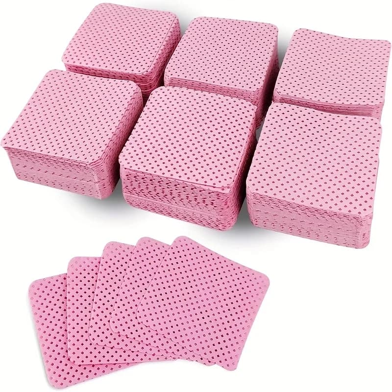 50 Pieces of Seamless Nail Salts, Super Absorbent Saws to Remove Gel Nail Polish, Extension Eyelashes and Nails