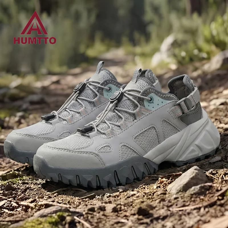 HUMTTO 2026 Scarponi da trekking da donna in mesh, scarpe sportive casual da esterno per arrampicata, montagna, caccia, camminata, sneakers alla caviglia