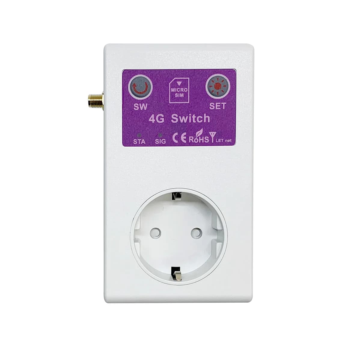 SC1-WLTE-4G/2G Smart APP Telephone Remote Control Smart Power Plug Switch EU socket Current fault alarm Temperature control