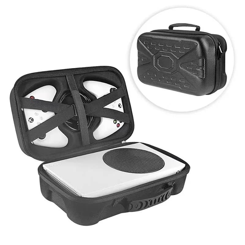 Custodia da trasporto portatile rigida in EVA antiurto per console di gioco Xbox Series S e accessori gamepad