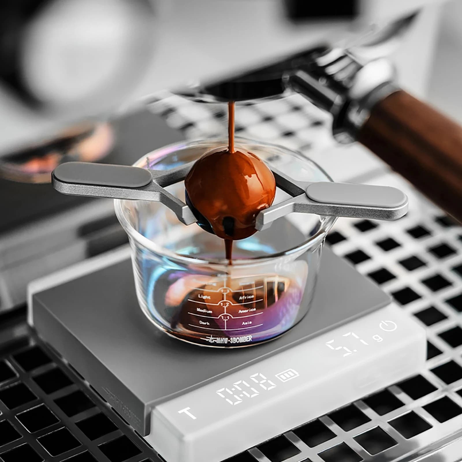 Smooth Espresso Chilling Ball Stand Espresso Frozen Ball Stainless Steel Coffee Ice Ball Coffee Machine Accessories Tools