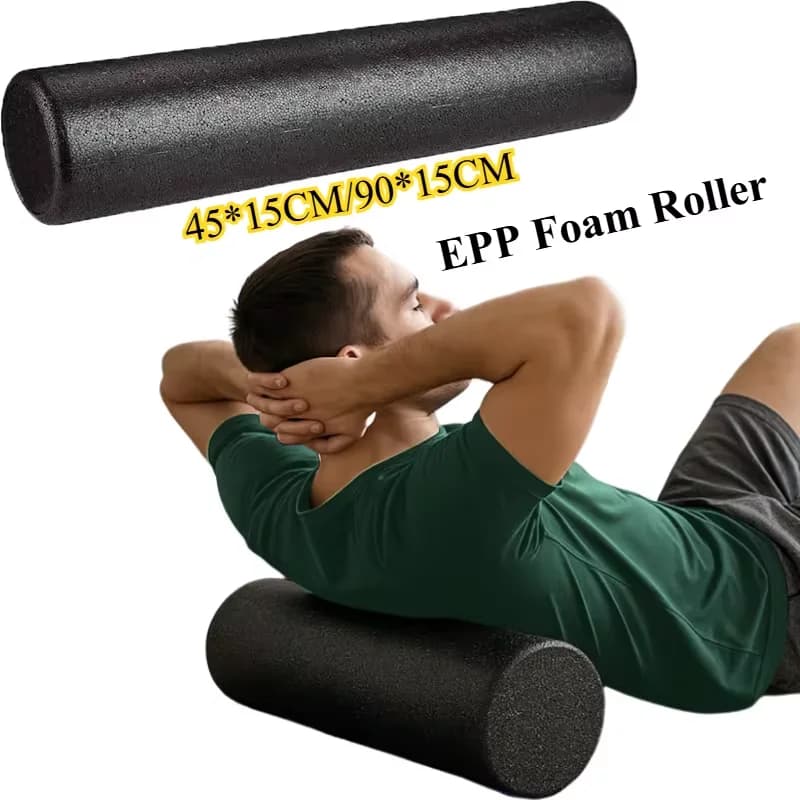 45 cm EPP Yoga Pilates Foam Roller Fitness equipment Massage roller Exercise for body Training Gym Roller for women Men Training