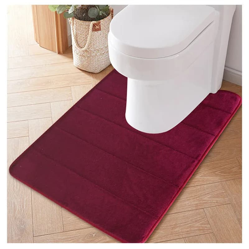 Tappetini assorbenti per acqua a forma di U a rimbalzo lento per uso domestico Tappetini per WC da bagno Tappetini da cucina Tappetini per WC Accessori per WC