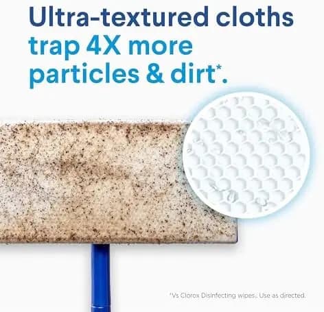 Panni per Mop Disinfettanti Clorox - Rain Clean, 2 Confezioni (24 Ricariche Ciascuna) - Salviette per Pavimenti Multiuso