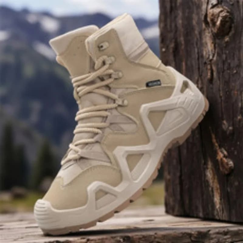 2026 Men Tactical Boots With Straps For Combat Training Waterproof Straps Outdoor Hiking Breathable Shoes Multifunctional Winter
