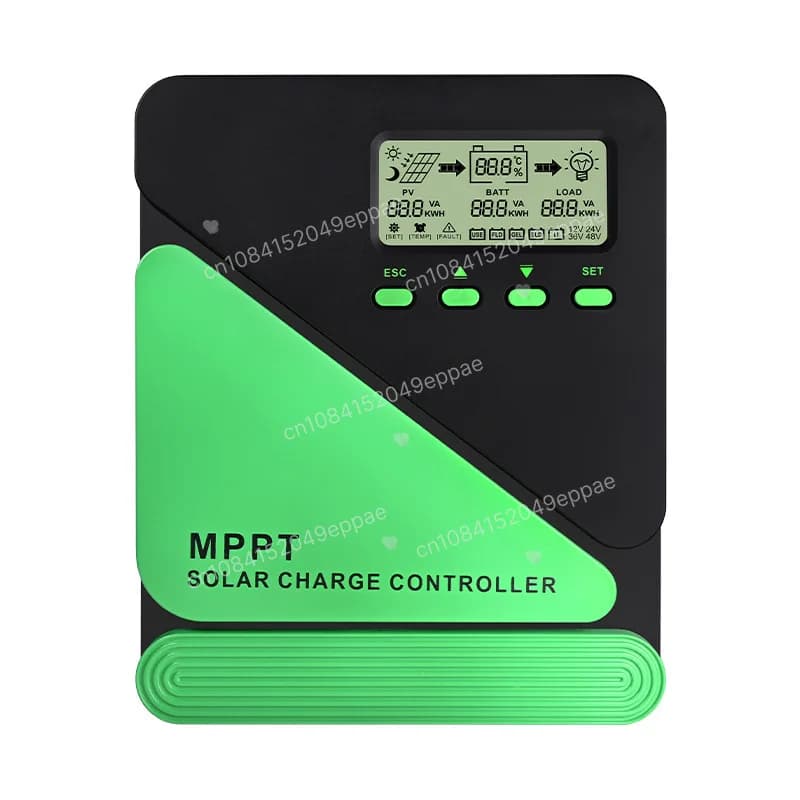 Regolatore di Carica Solare MPPT WiFi 12V 24V Automatico 30A 60A con LCD USB per Batterie Lifepo4