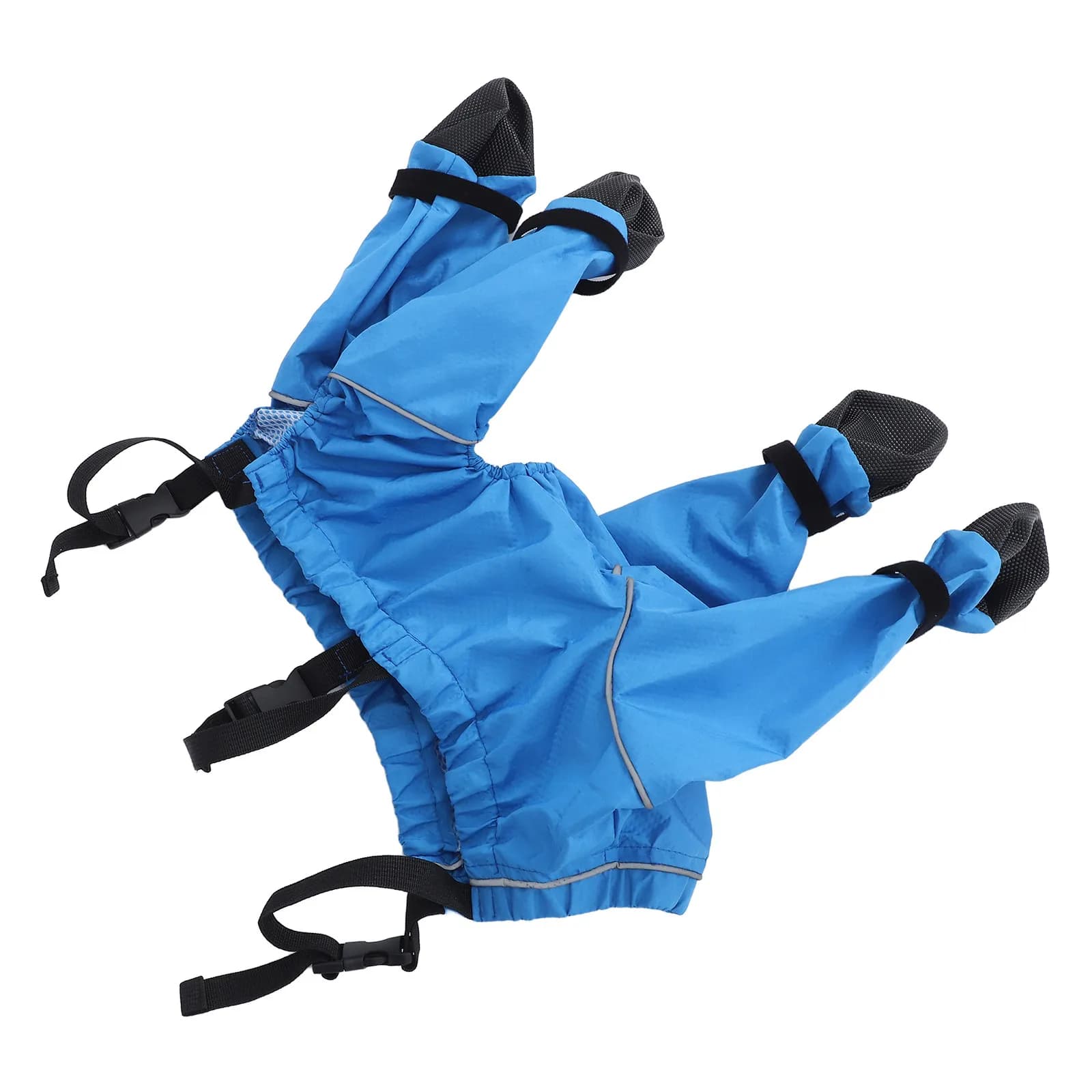 Waterproof Dog Rain Boots Suspender Small Medium Puppy Yellow Anti-Slip Booties Paw Protector Outdoor Hiking Wet Weather