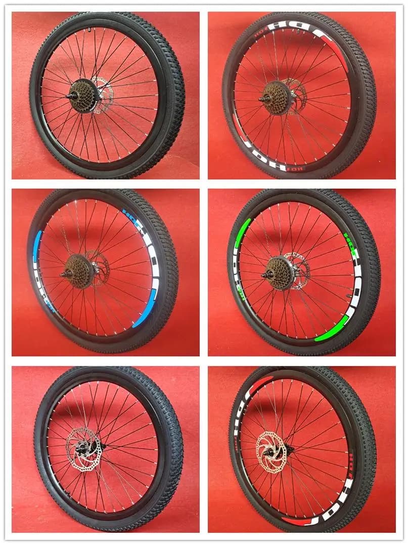 Set di ruote per bicicletta in lega di alluminio 18 20 22 24 26 pollici, cerchio anteriore e posteriore completo, parti per mountain bike da 22 pollici e 20 pollici