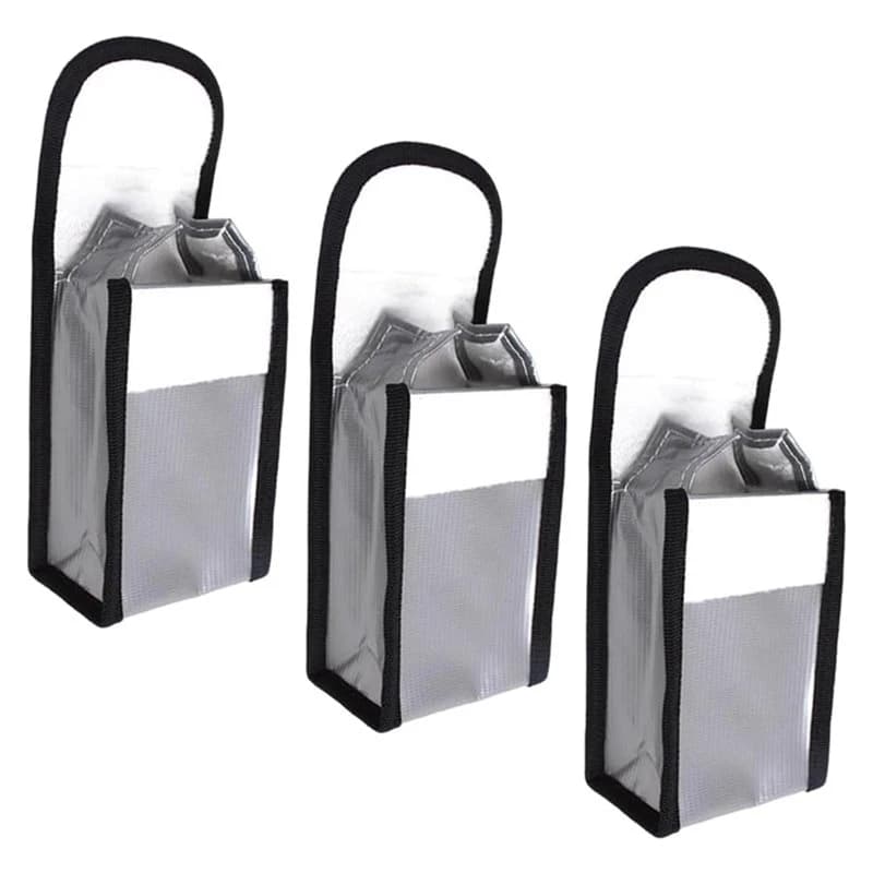 T23C Fireproof Fiberglass Bag For Drones, RC Models, Power Bank- Explosion-Proof, Flame-Retardant Lithium Safety Battery