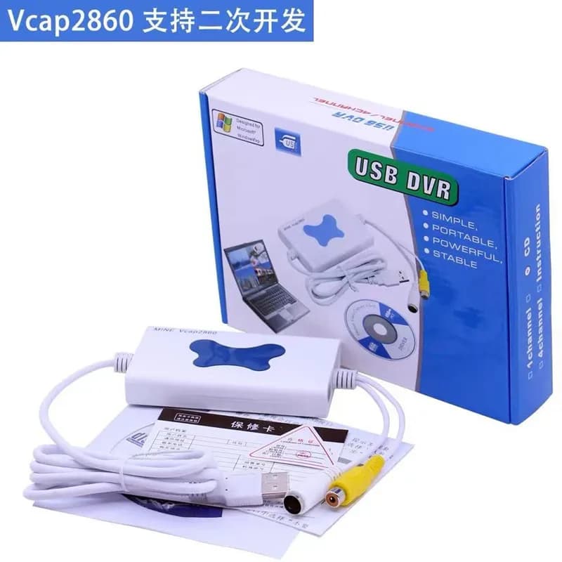 La scheda di acquisizione ad ultrasuoni Doppler a colori con scatola di acquisizione video USB Vcap2860 supporta il sistema Win7Win10