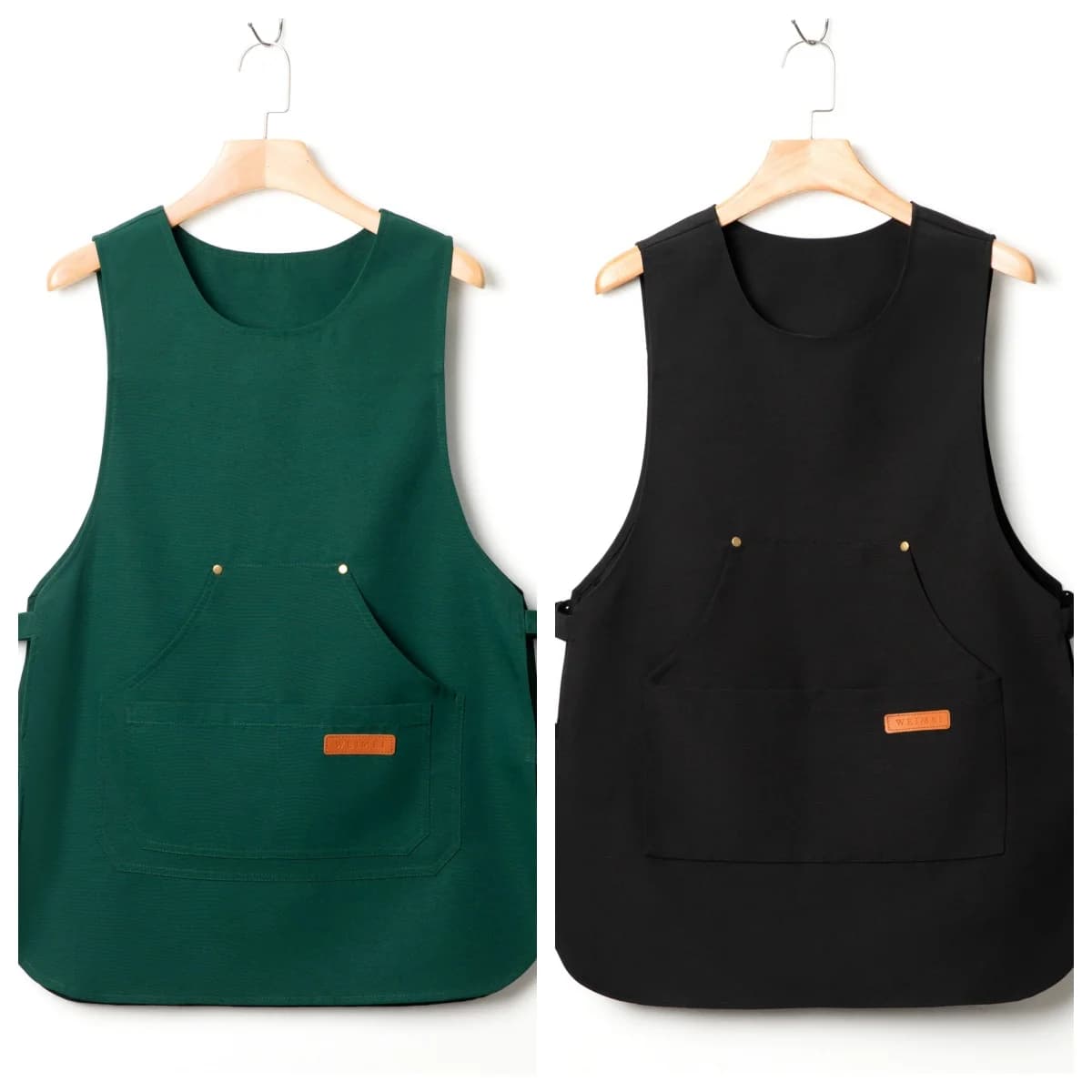 1 pezzo di grembiule da lavoro unisex, gilet generale con cinturino con bottoni regolabile, comodo grembiule multitasche