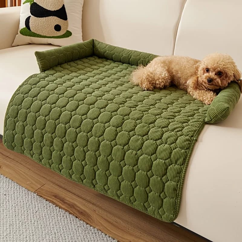 Letto per animali domestici in peluche Deluxe per cani e gatti - Divano nido antiscivolo e antigraffio, poliestere imbottito - Razze da piccola a media