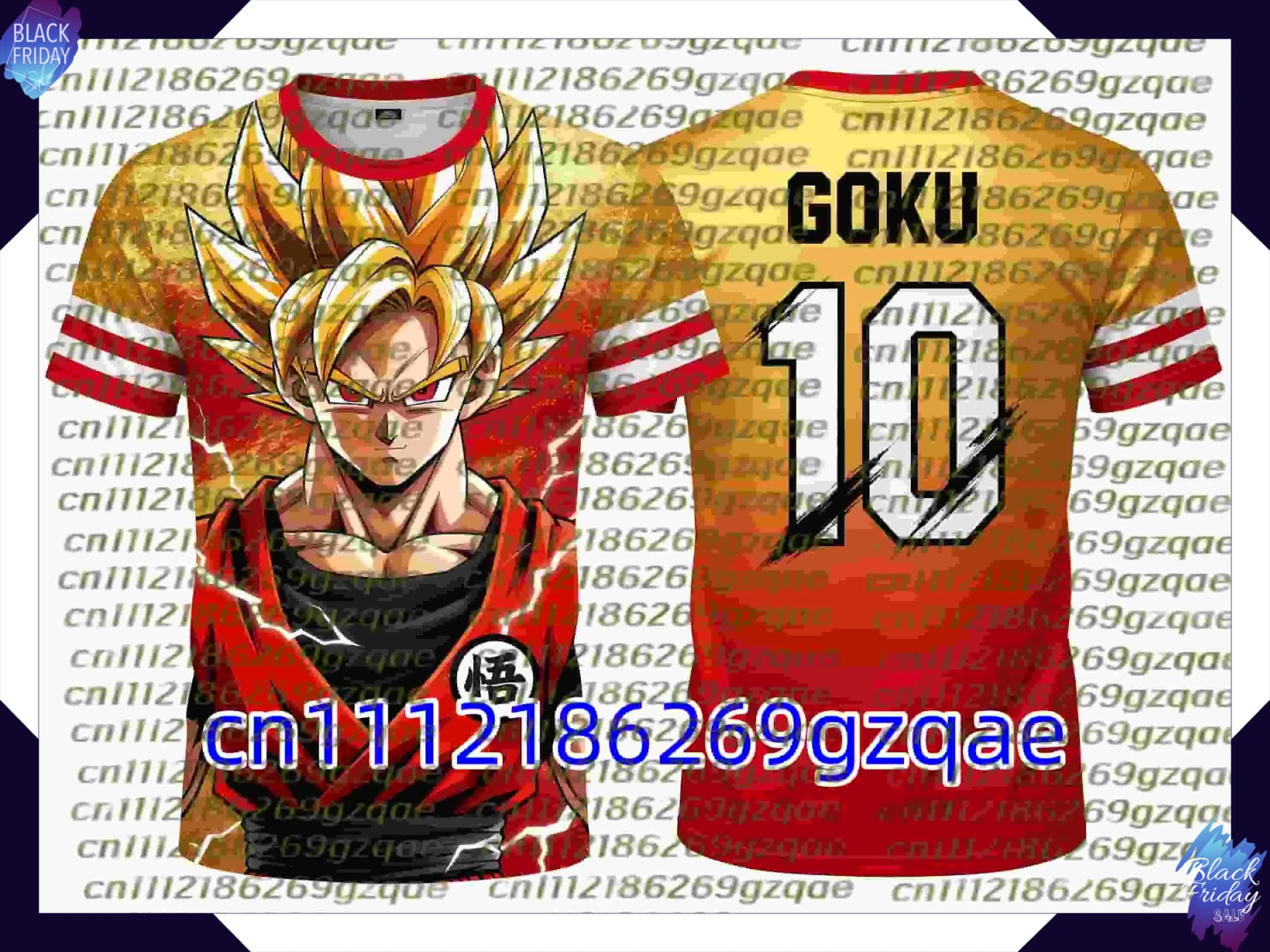 Dragon Ball Goku NO.1-30 Numbers Football Jersey 3D Printed Quick Dry Breathable Unisex Sports T-shirt For All Ages