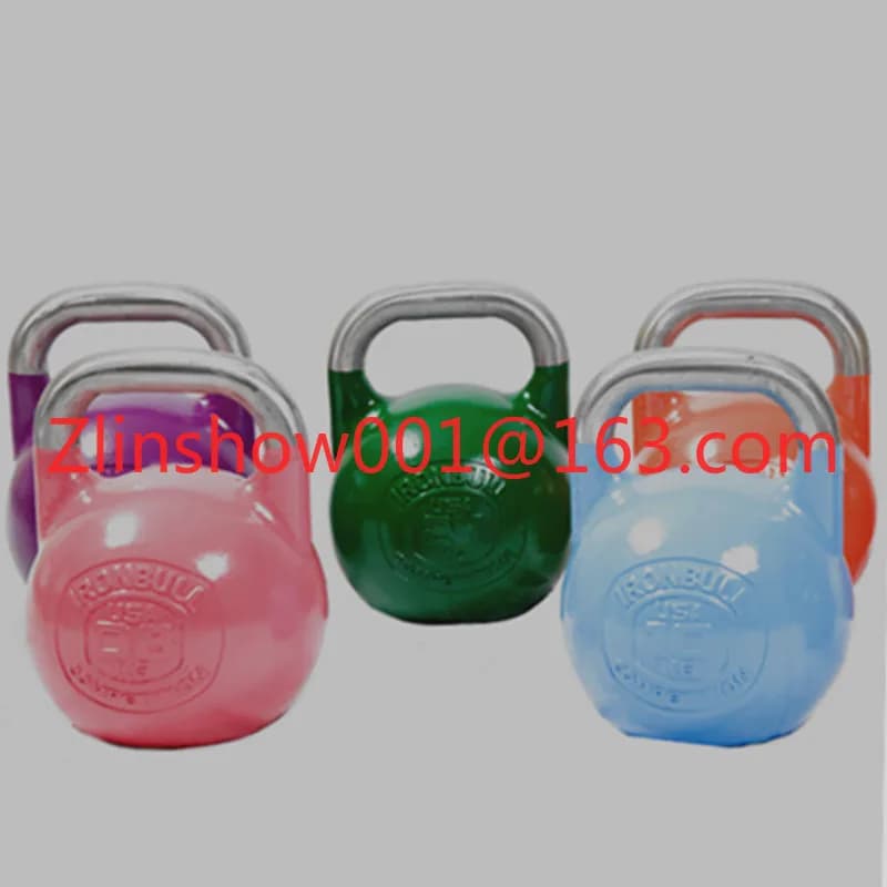 Competition Steel Kettlebell Gym Training Competitive Colorful Painting Weight Lifting Custom Logo Kettle Bells