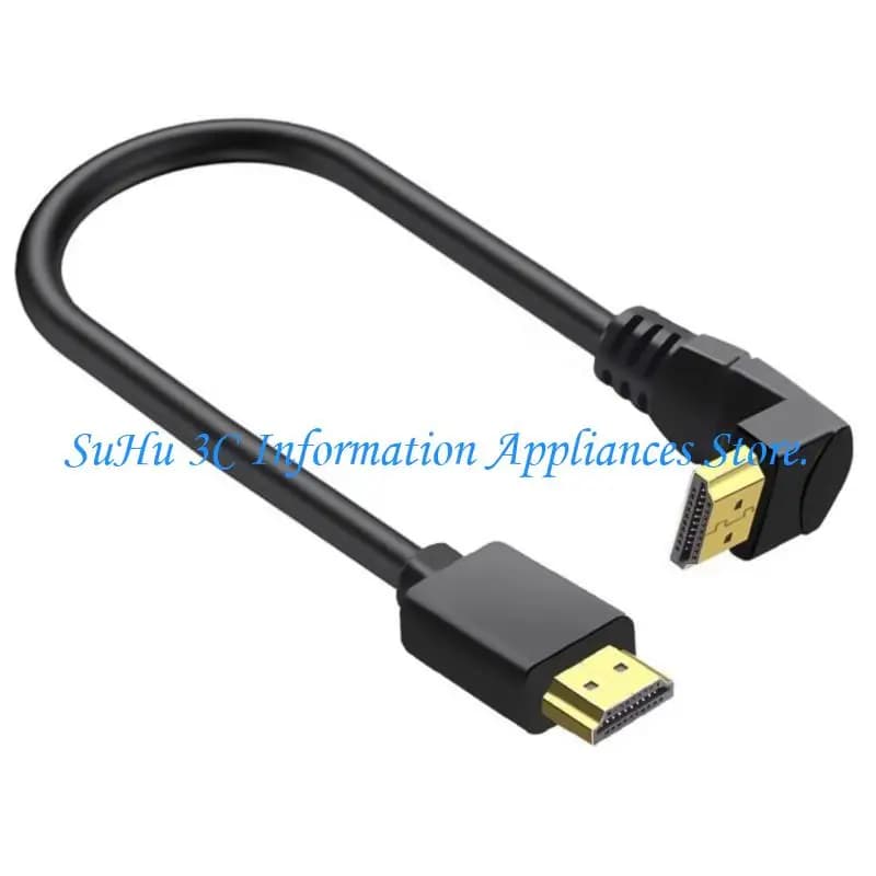 J0MB flessibile HDMI2.0 Cavo cavo da maschio a maschio 90 gradi angolato per uscita video 4K