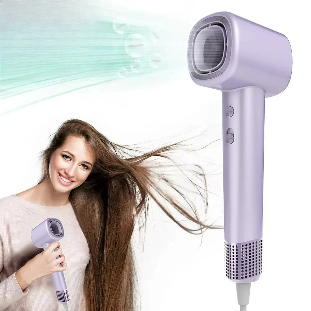 Professional hair dryer of high range, 110,000 rpm, high speed, without brushes, for hairdressers.